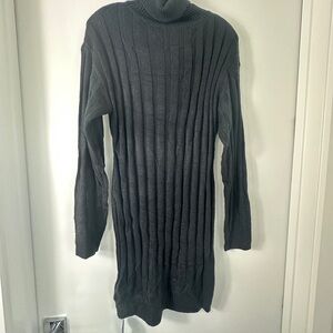 Cupshe Charcoal Turtleneck Sweater Dress